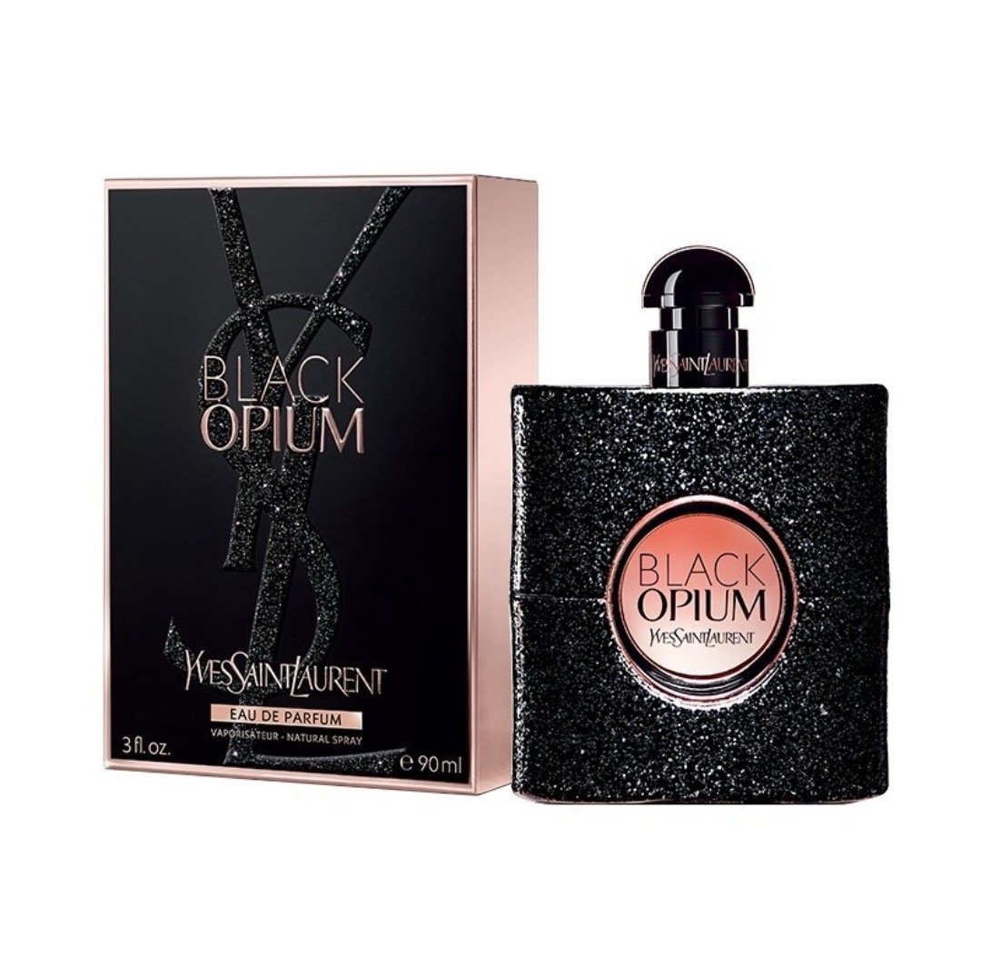 YSL Black Opium Eau de Parfum Over Red	